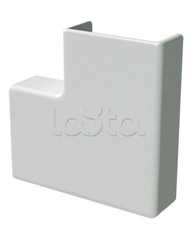 Угол плоский белый 22x10 DKC (00407R) в Омске Аксессуары для кабель-канала Pintop.ru