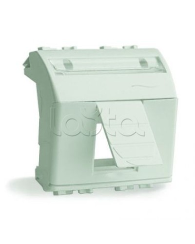 Адаптер для информационных разъемов R&M, белый, 2 мод. DKC 76612B в Омске Аксессуары для стоек и шкафов Pintop.ru