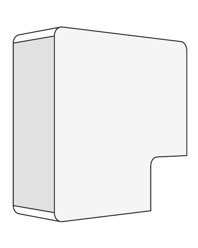 Угол плоский 40x17 белый DKC 00425R в Омске Аксессуары для кабель-канала Pintop.ru