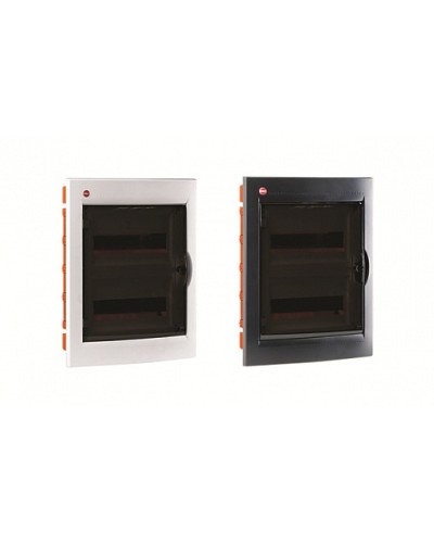 Щиток встраиваемый 24 мод.,IP 41 , черный DKC 82524 в Омске Аксессуары для стоек и шкафов Pintop.ru