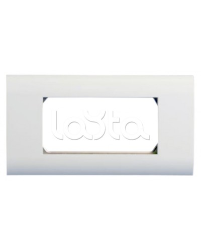 Панель лицевая 80x148, для 4х модулей 45x22.5 Hyperline FP-2M45-1-WH в Омске Аксессуары для кабель-канала Pintop.ru