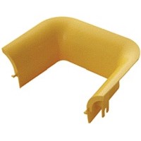 Накладка оптического лотка торцевая 120 мм, желтая LANMASTER LAN-OT120-TS